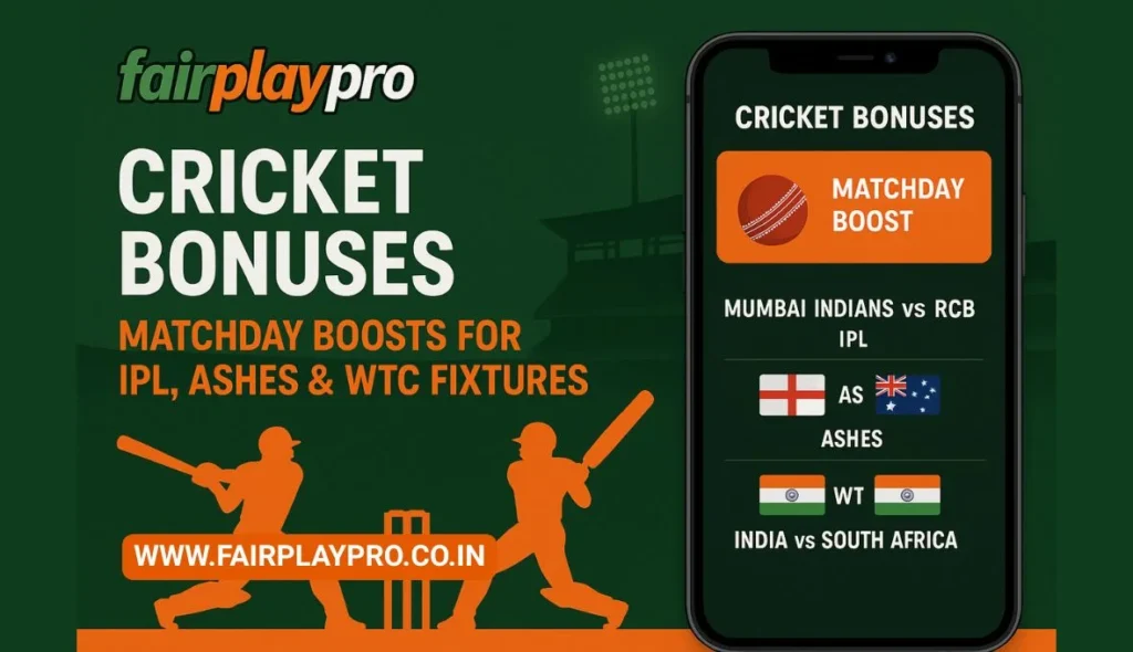 Fairplaypro Cricket Rewards: Enhancing Your IPL, Ashes, and WTC Bets