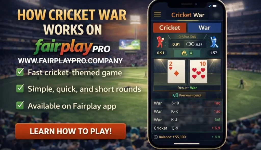 Understanding Cricket War on Fairplay Pro: Gameplay and Essential Rules